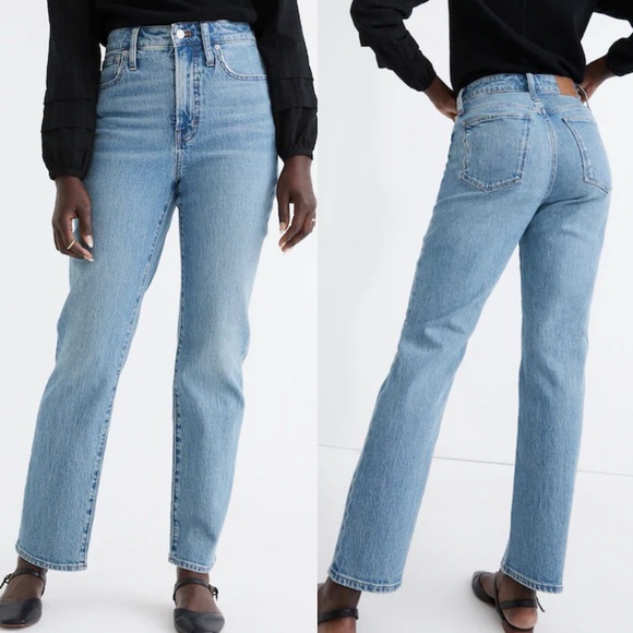 Madewell Denim - Madewell Curvy Perfect Vintage Straight Jean Hoye Wash Comfort Stretch Blue 28